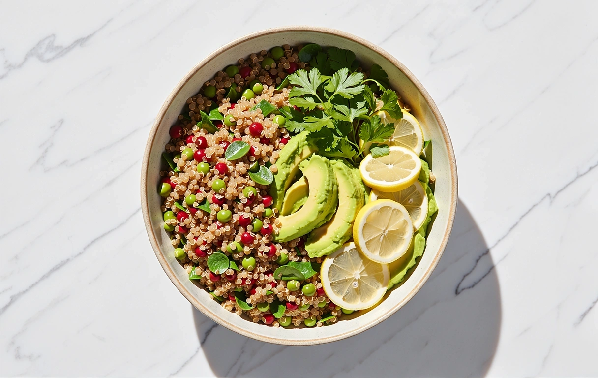 Salade de quinoa colorée